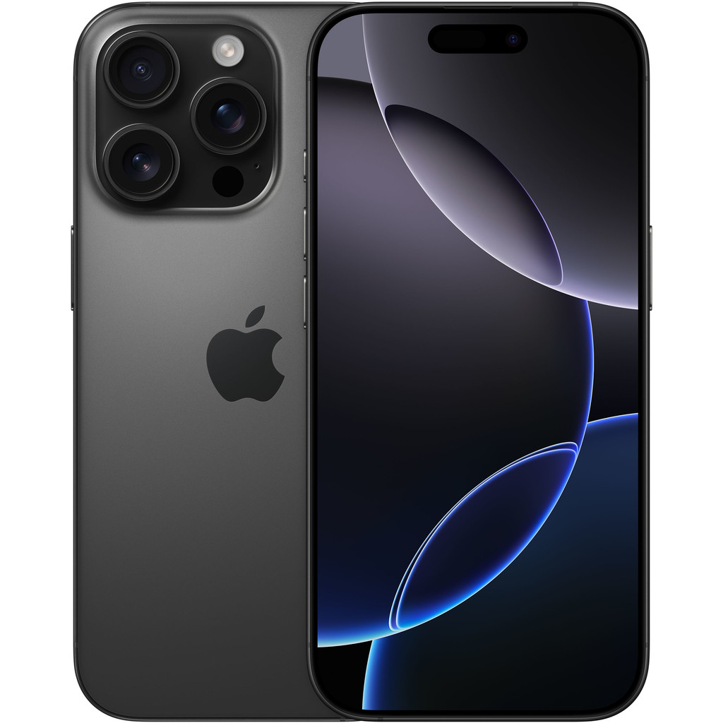 Apple iPhone 16 Pro (schwarz titan, 128 GB, 6,3'')