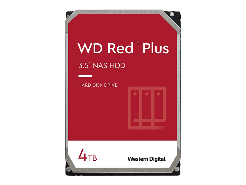 WD Red Plus WD40EFPX – Western Digital – Festplatte (4 TB, 3,5 Zoll, SATA 6Gb/s, 5400 rpm)