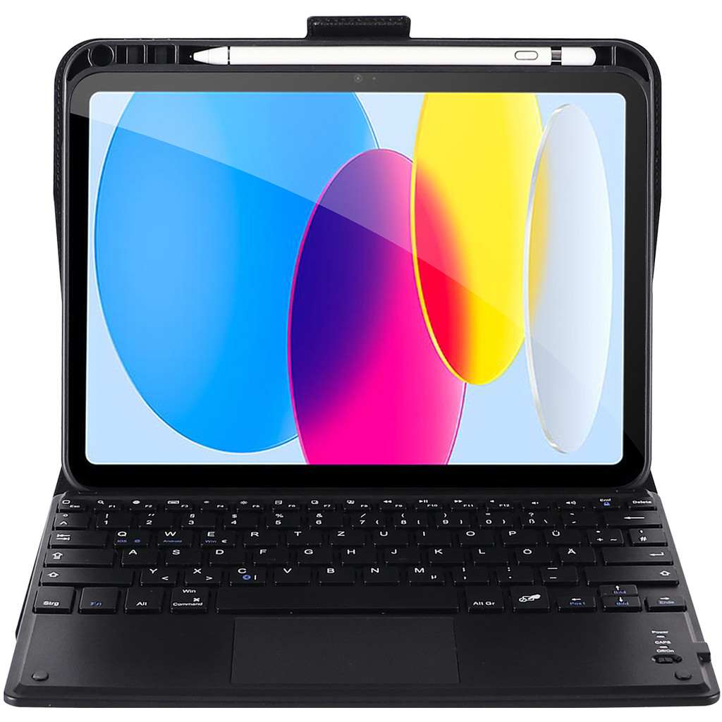ARTICONA Tastatur Case für Apple iPad 10 (schwarz, 10,9'')